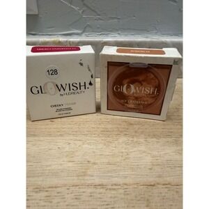 Huda Beauty GloWish Blush 04 Charming Cherry & Bronzer 02 Medium Duo Set